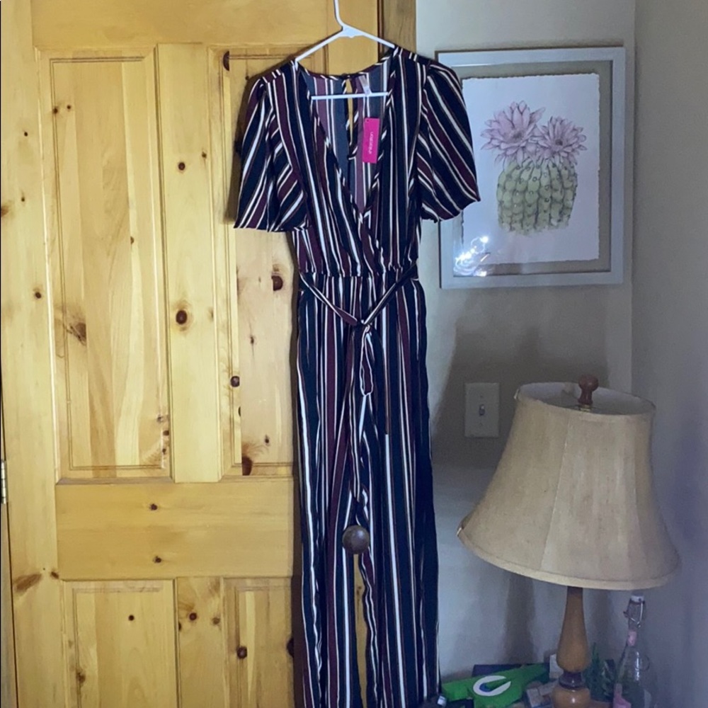 Striped jumpsuit